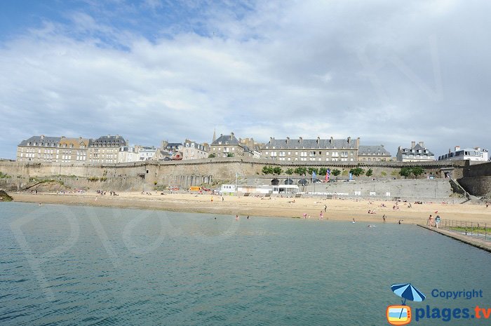 The Old town of Saint Malo in France