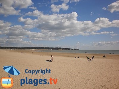 Beach in Saint Georges de Didonne in France