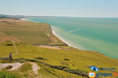 Opale Coast in France in Escalles