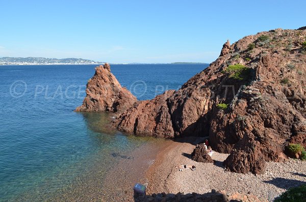 Bucht von Pointe de l'Aiguille in Théoule sur Mer