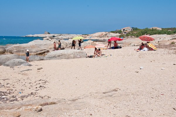 Cala di sabbia Arinella a Lumio