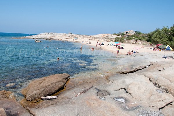 Secret cove towards Caldanu Point in Lumio