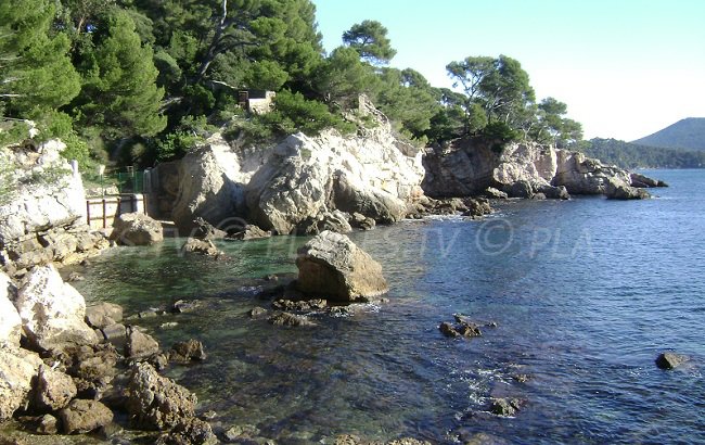 Crique sur le sentier du littoral à Toulon