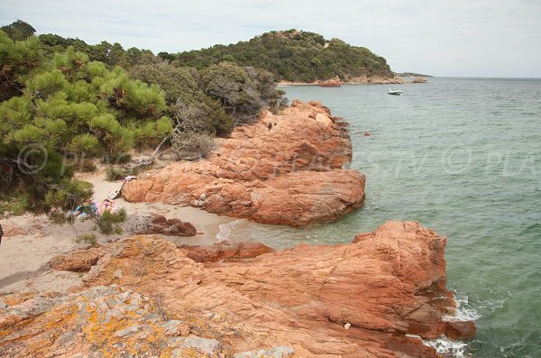 Petite crique sur la presqu'ile de Benedettu