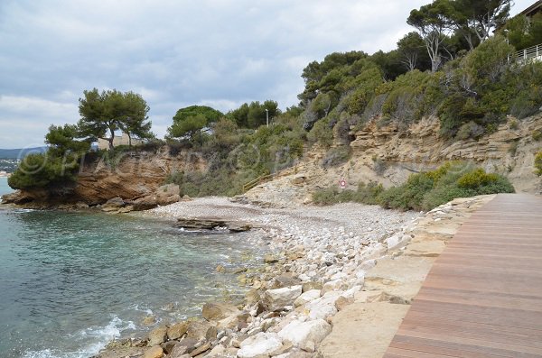 Bramaraou cove in St Cyr sur Mer in France