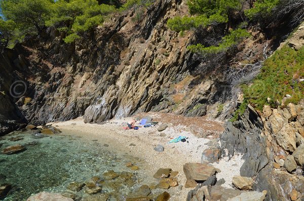 Creek near to Bregancon fort in Bormes les Mimosas