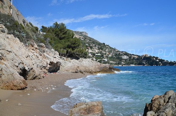 Cove near the St Laurent d'Eze beach in France