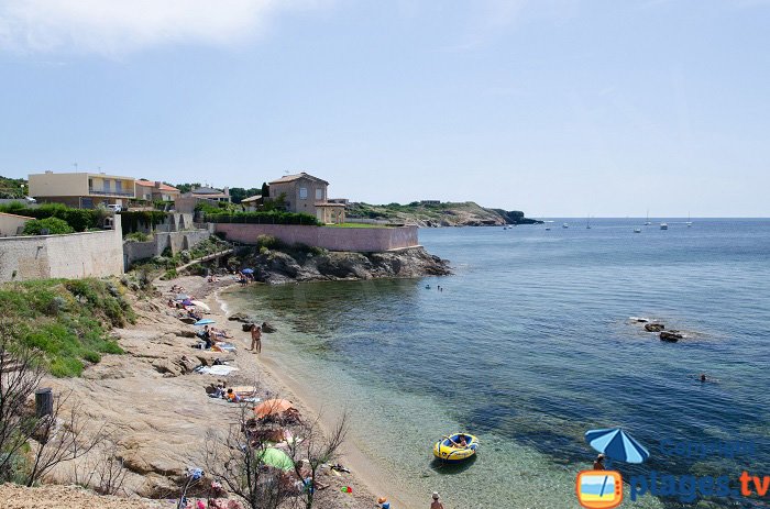 Crique sur le Cap Nègre à Six Fours les Plages