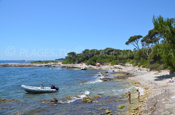 Photo des plages du Carbonel sur les Iles de Lérins