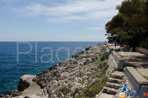 Rocks and sea near the quarry of St Jean Cap Ferrat