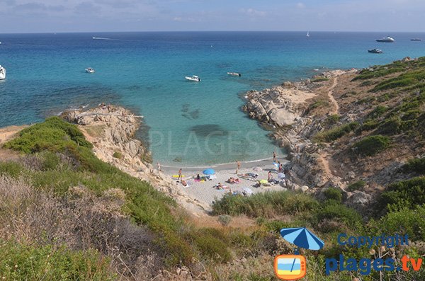 Crique naturiste à proximité du Cap Taillat