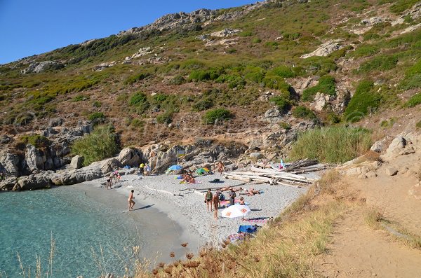 Photo de la crique de la Douane près du Cap Taillat