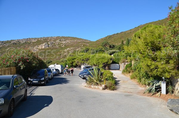 Car park for the Douane creek in Ramatuelle