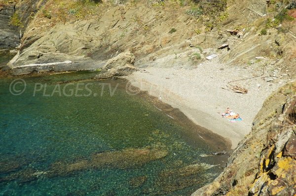 Plage El Canu à Cerbère dans les Pyrénées Orientales