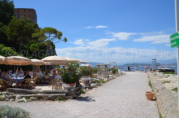 Restaurant of the Guérite on the islands of Lérins