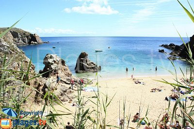 Beach in Ile d'Yeu in France