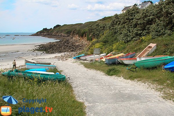 Photo de la crique d'Illien à Ploumoguer