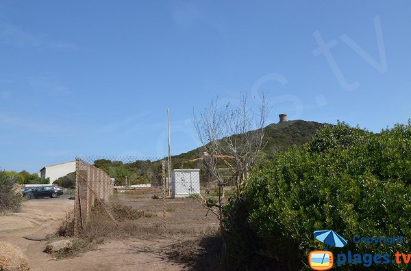 Parking de la plage d'Isolella - Corse