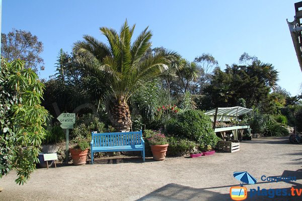 Accès à la crique du Jardin Exotique de Roscoff