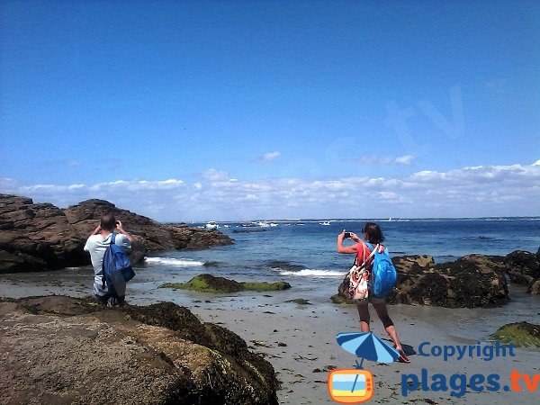 Crique de Kost ar Mélite sur l'ile de Groix