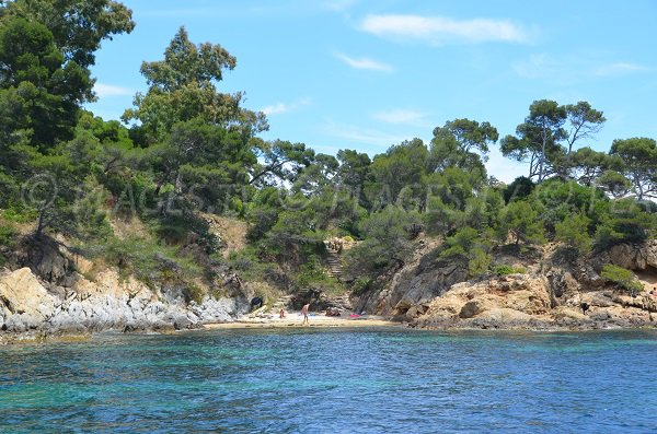 Layet creek in Lavandou from the sea