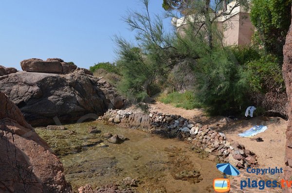 Petite crique naturiste à proximité de la propriété du roi d'Arabie Saoudite