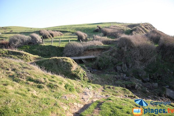 Access to the Ningles beach in Le Portel