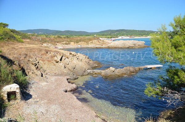 Creek between Bonne Terrasse and Pampelonne beaches in Ramatuelle