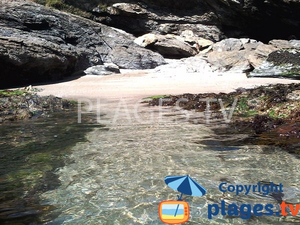 Cove south of Groix with translucent waters