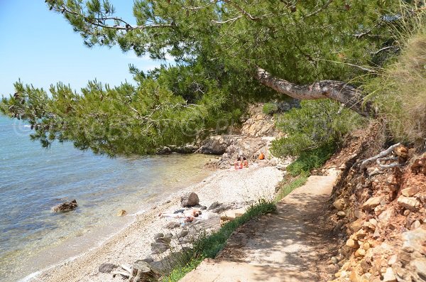 Confidential cove in La Londe les Maures in south of France