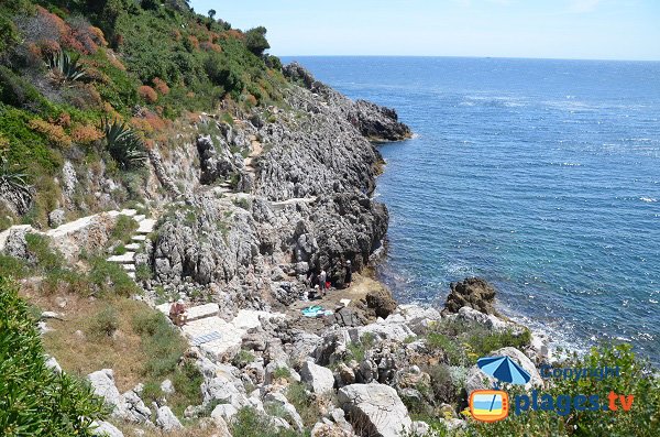 Cove near the lighthouse of St Jean Cap Ferrat