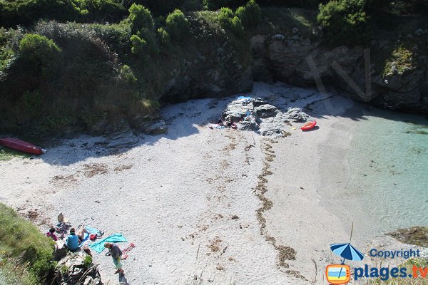 Photo of Porh Penhoet cove in Belle Ile en Mer - Sauzon