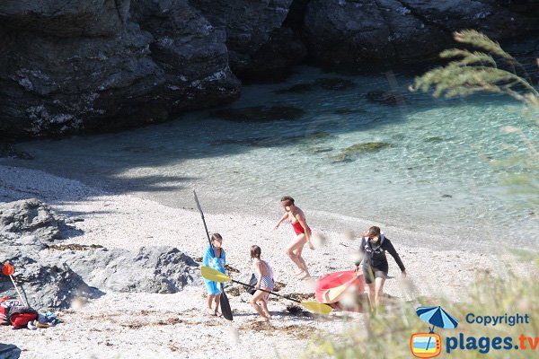 Porh Penhoet cove in Sauzon - France