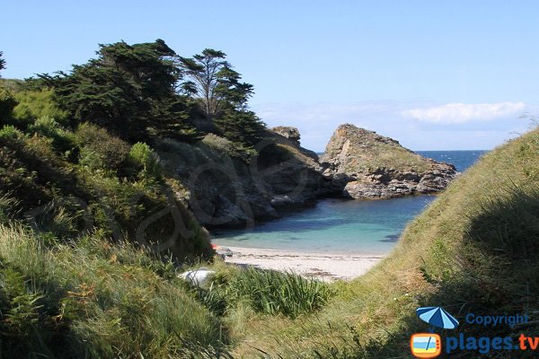 Photo de la plage de Porh Penhoet à Belle Ile en Mer - Sauzon