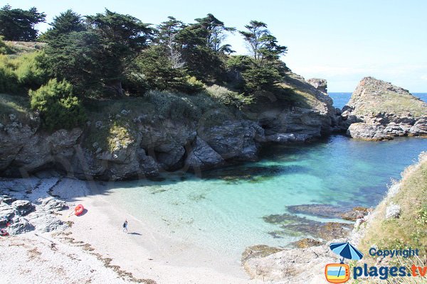 Most beautiful cove in Sauzon in Belle Ile en Mer