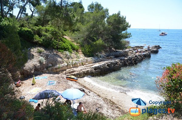 Photo de la crique de Portet sur les Iles de Lérins - Ste Marguerite