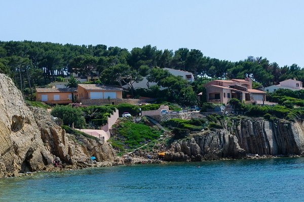 Photo de la crique de Ressac à Sanary sur Mer