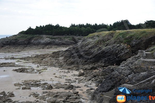 Roche Pelée creek at low tide - Dinard