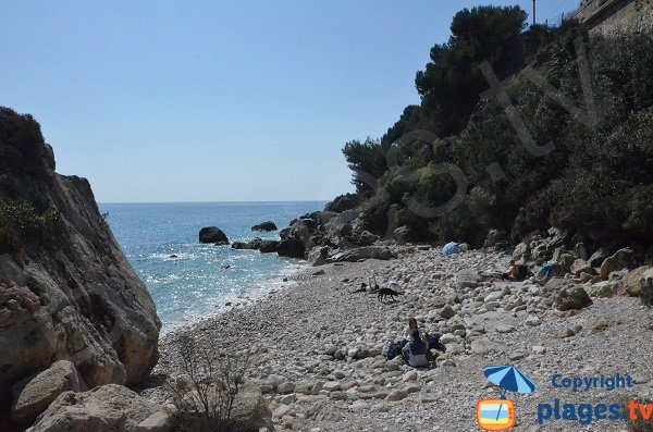 Cala sul sentiero dei Doganieri di Roquebrune a Monaco - Le Rocher