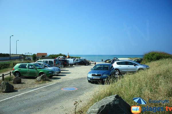 Parking of Sauzaie coves in France