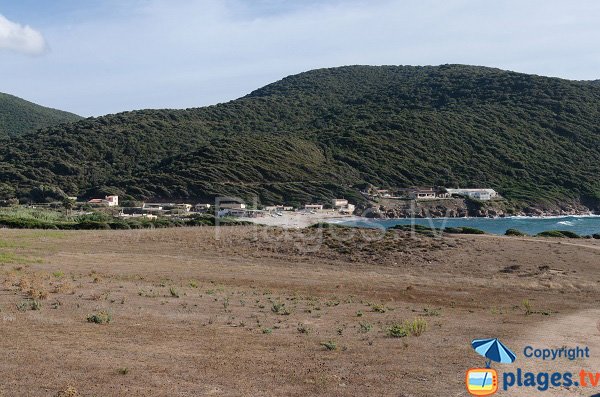 Vue de la plage de Sevani depuis la Crique - Ajaccio