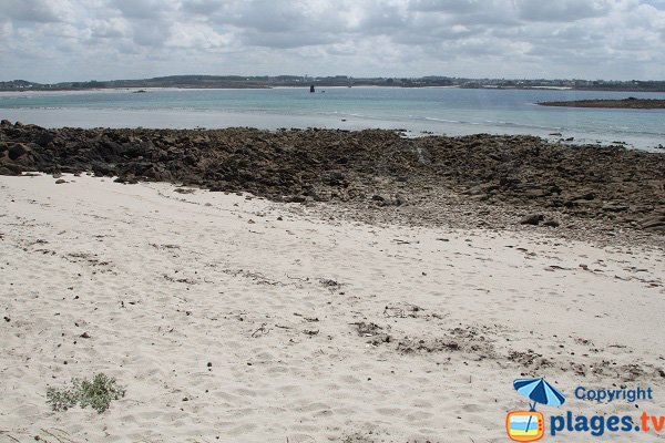 Crique de sable sur l'ile de Siec - Bretagne