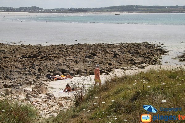 Photo des criques de l'ile de Siec à Santec - bretagne