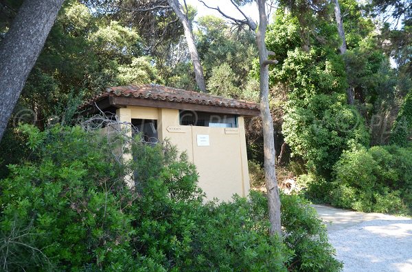 Restrooms on the island of Saint Honorat