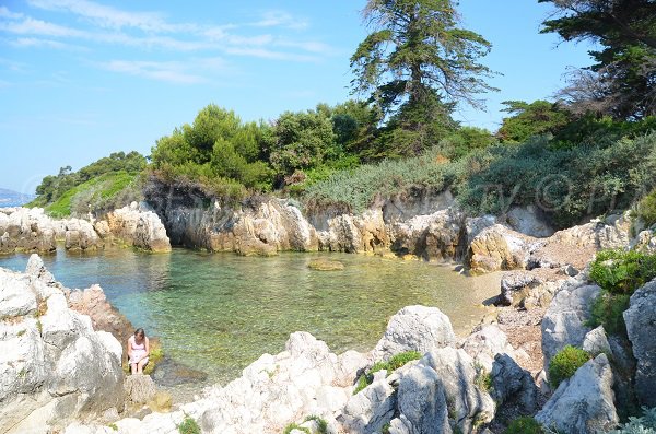 Photo de la crique St Pierre sur les Iles de Lérins - St Honorat