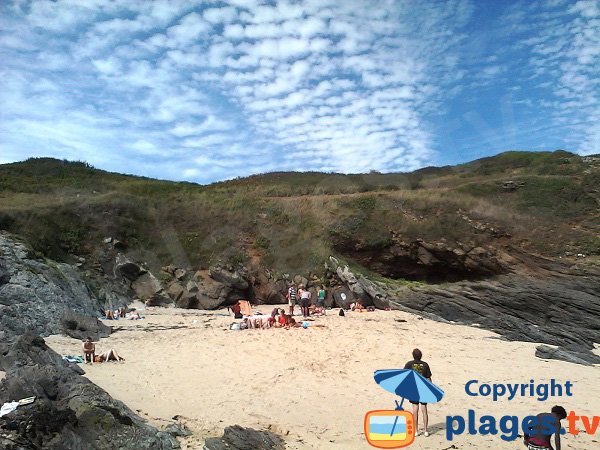 Environment of the cove of the Stank on the island of Groix