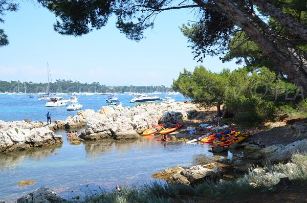 Crique de la Tonnelle sur l'île de St Honorat