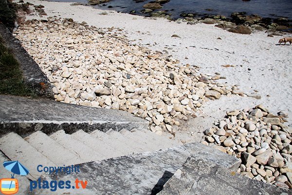 Accès à la crique de Vanneresse à La Trinité sur Mer