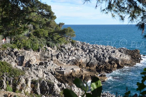 Plagette aménagée sur le Cap Martin