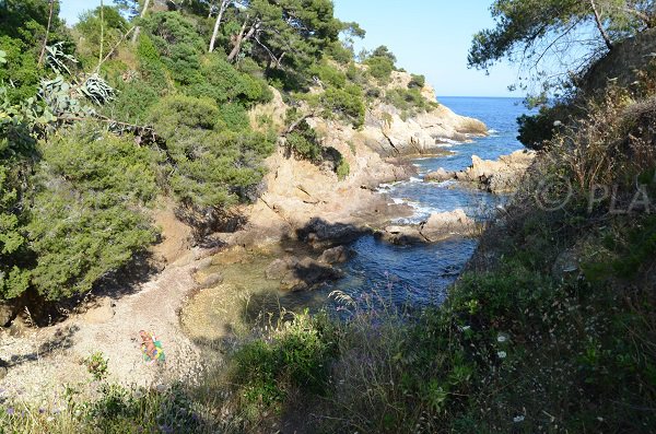 Photo of the Layet nudist creek in Lavandou